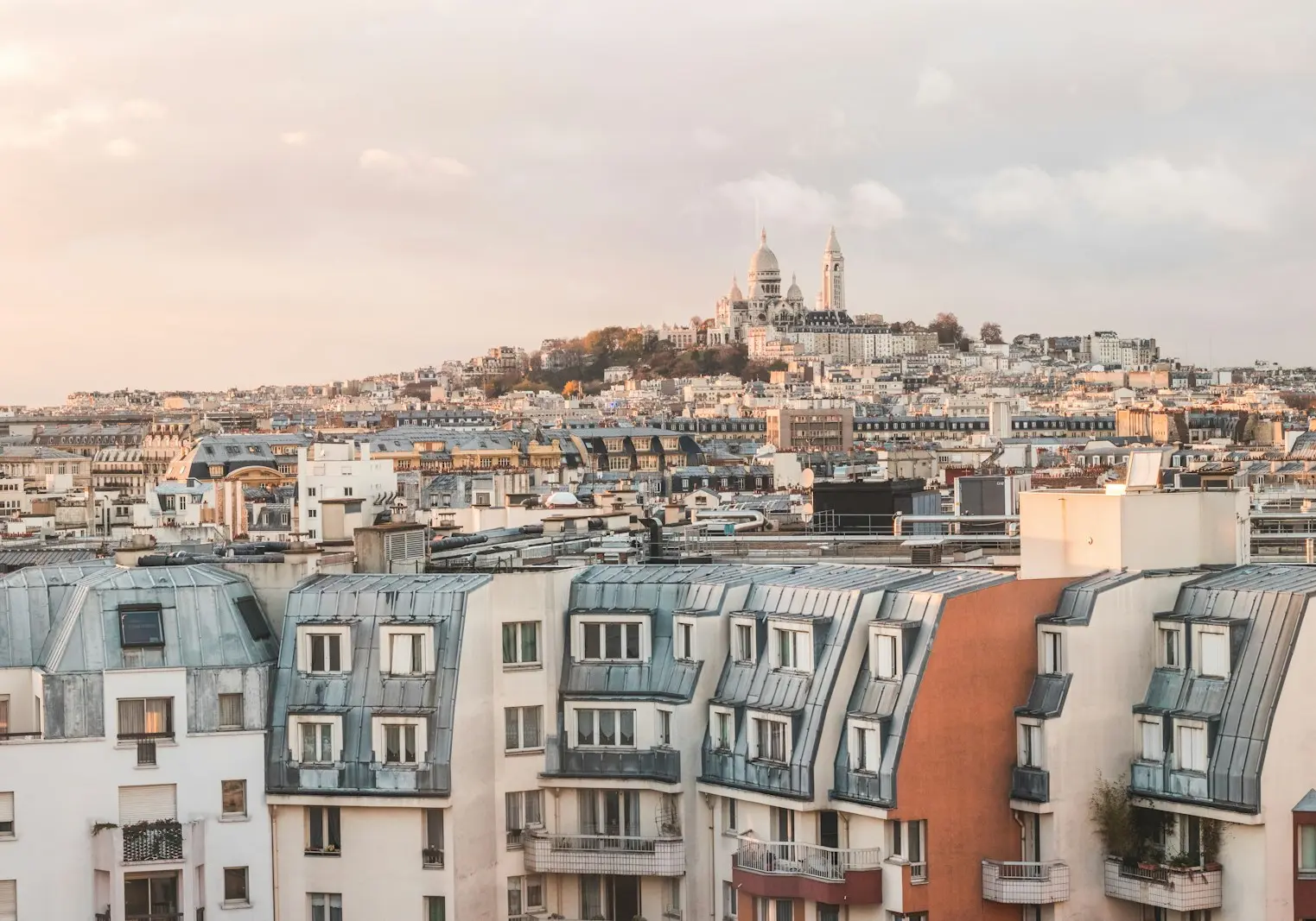 Toits de Paris avec le Sacré-Cœur de Montmartre